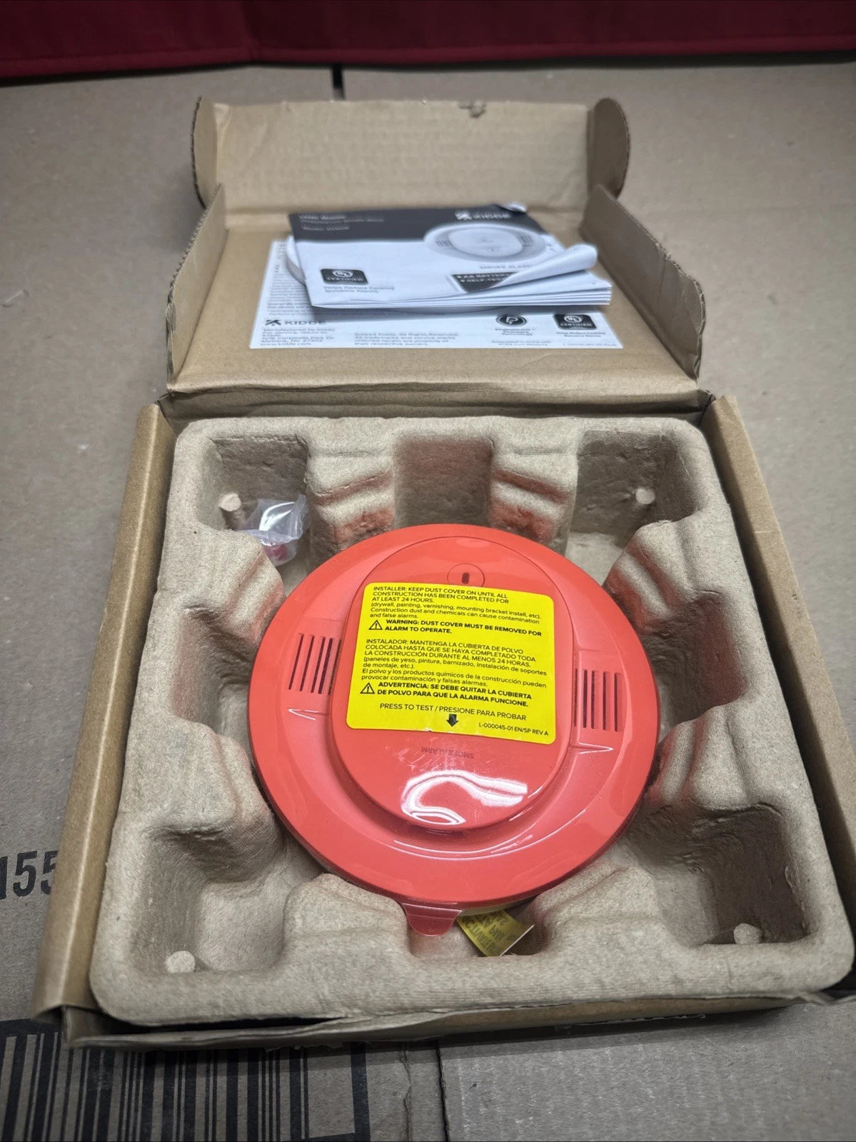 KIDDE 20SDR Photoelectric Smoke Alarm AA Battery Powered LED Warning!