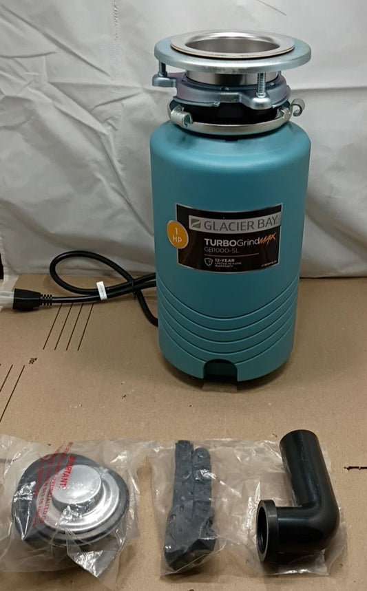 Glacier Bay 1HP GB1000-SL TurboGrindMax Garbage Disposal