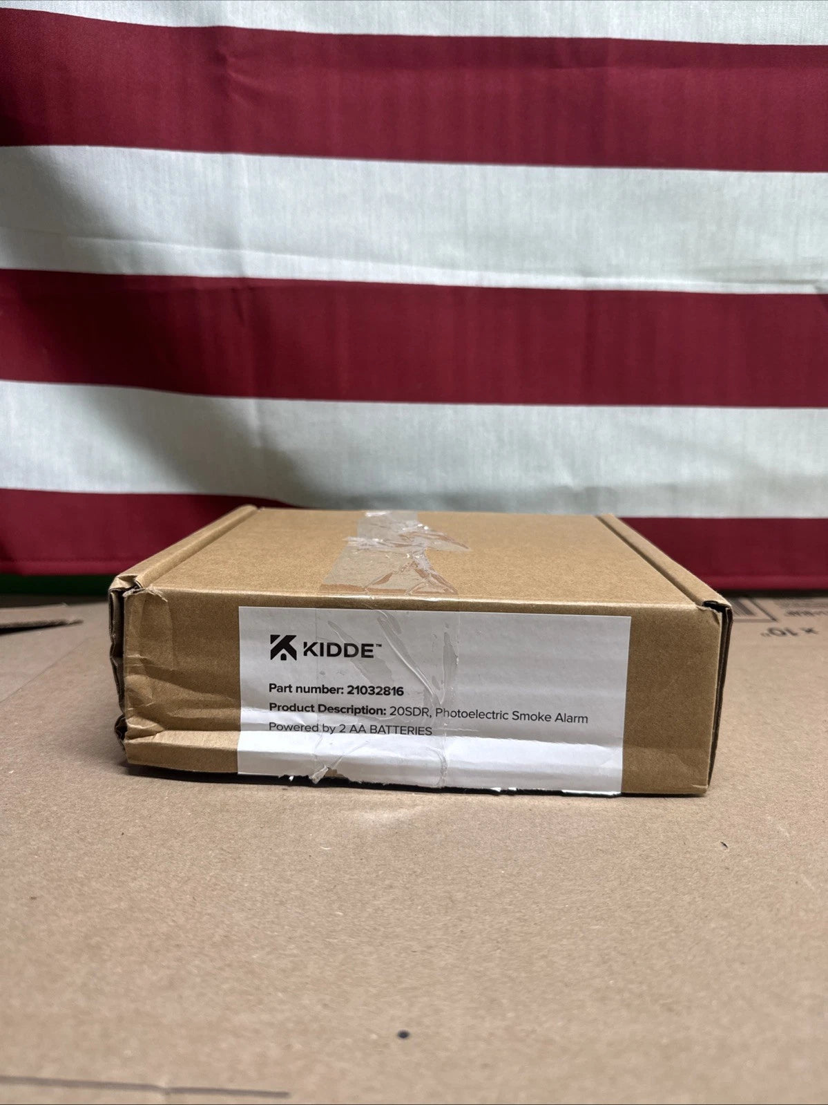 KIDDE 20SDR Photoelectric. Smoke Alarm AA Battery Powered LED Warning