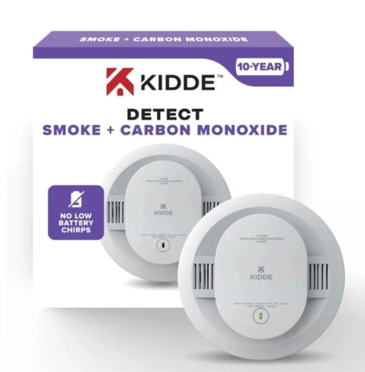Kidde Detect 30CUD10-V Smoke + Carbon Monoxide Alarm - 10Yr Battery (E10038055).