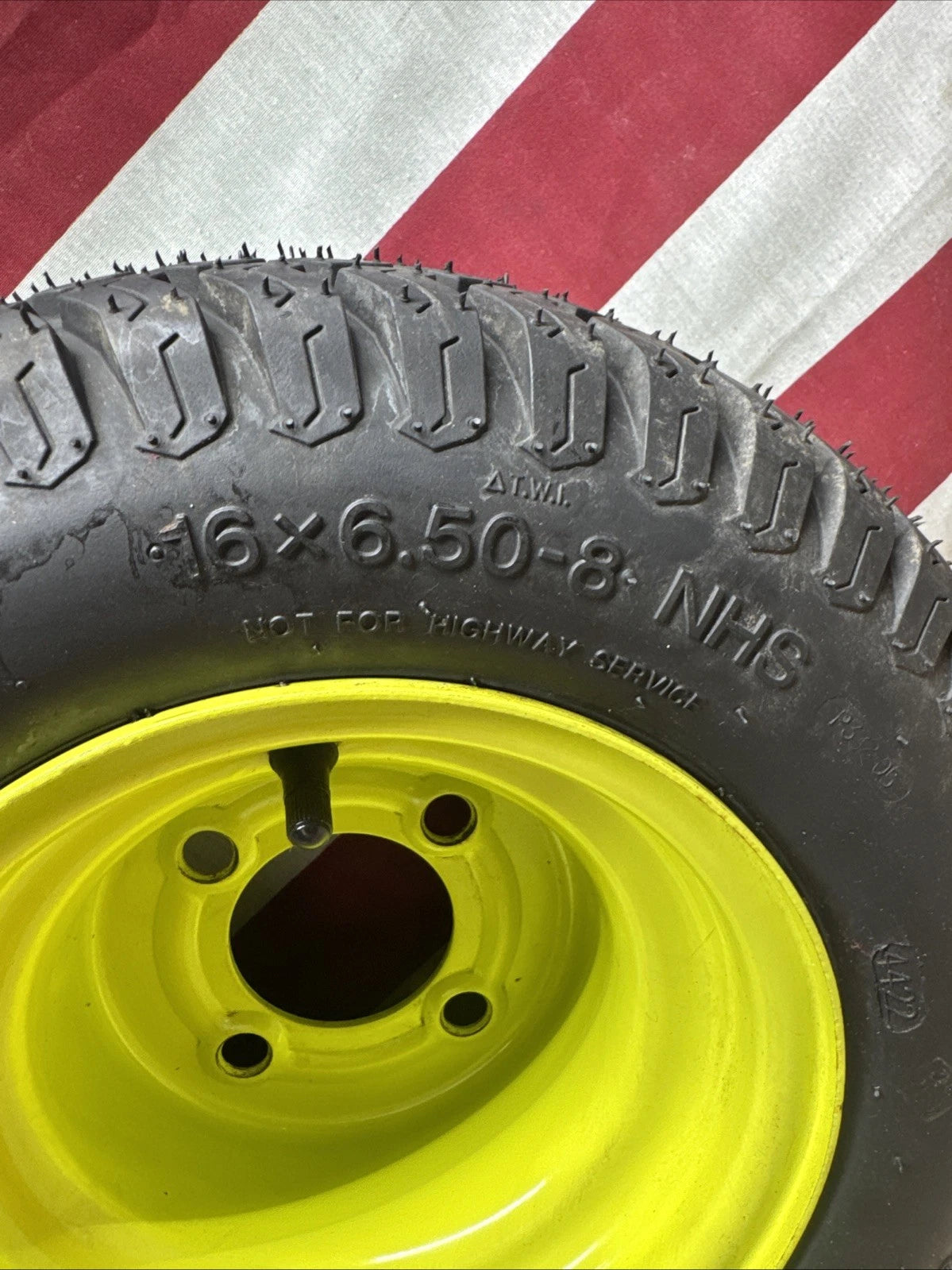 Rear Wheel And Tire For Ryobi Z30Li 80V Zero Turn Lawn Mower