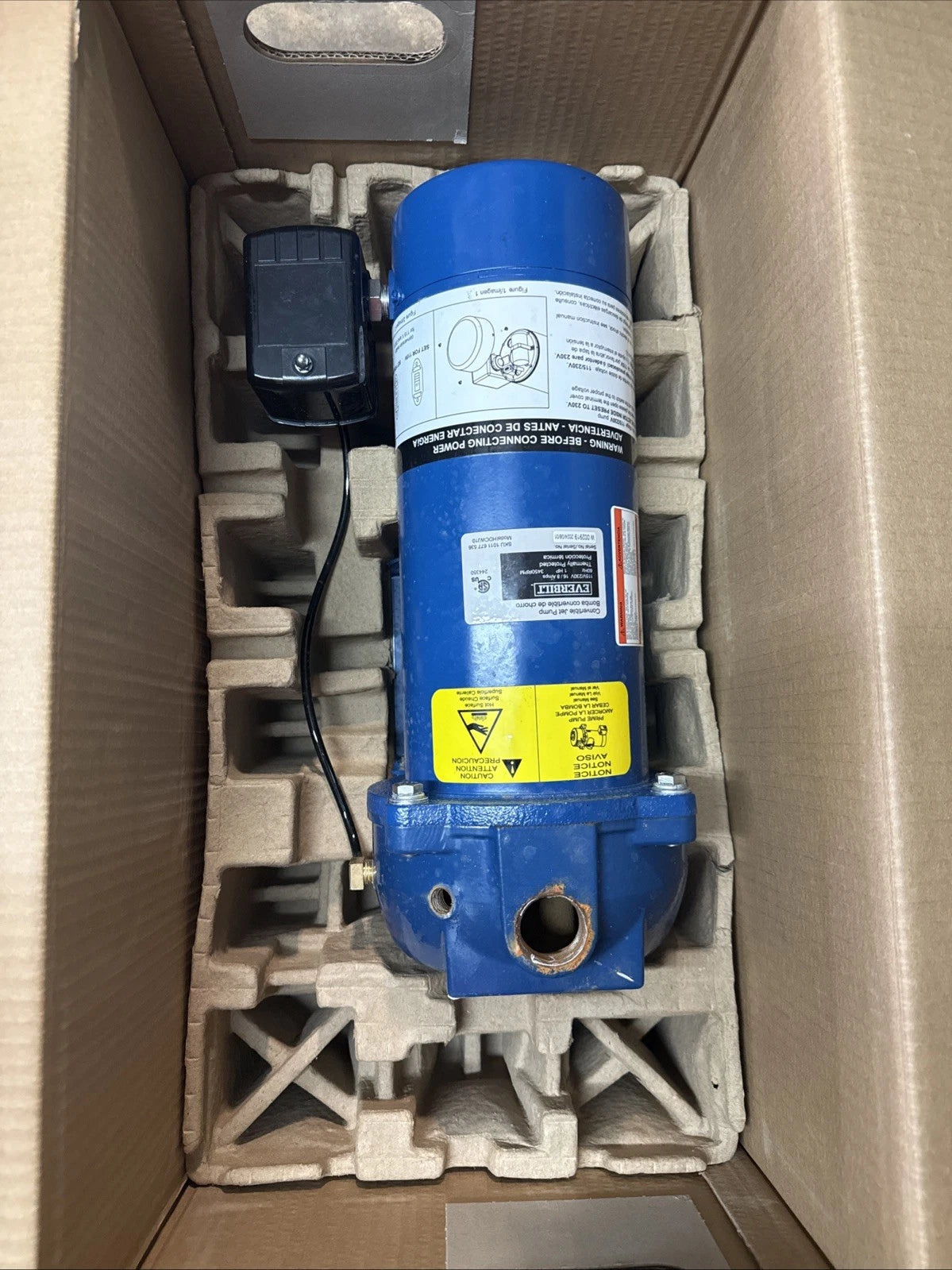 Everbilt 1 HP Professional Convertible Jet Pump *for Parts* Read Description