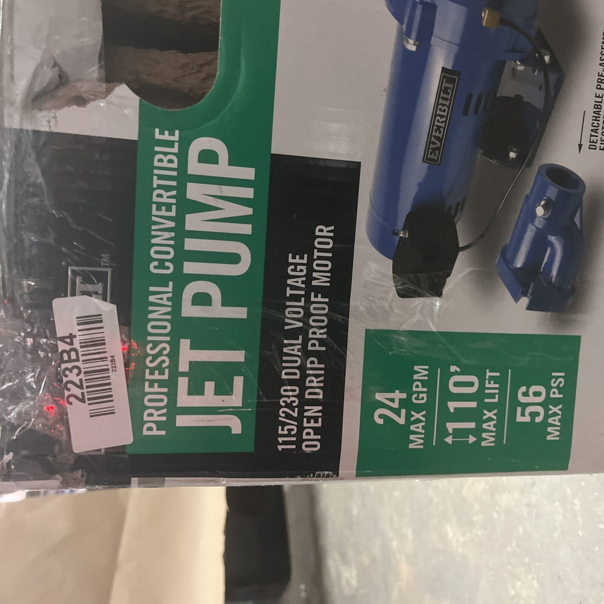 Everbilt HDCWJ10, 1 HP 115/230 Volt Professional Convertible Jet Pump PARTS ONLY
