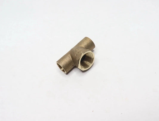 ( 16 PK ) Nibco Tee Low Lead Cast Bronze 1/2" C x C x FNPT 712-LF