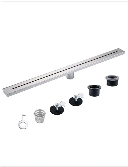 RAINLEX 36 in. Stainless Steel Linear Shower Drain with Square Pattern Drain