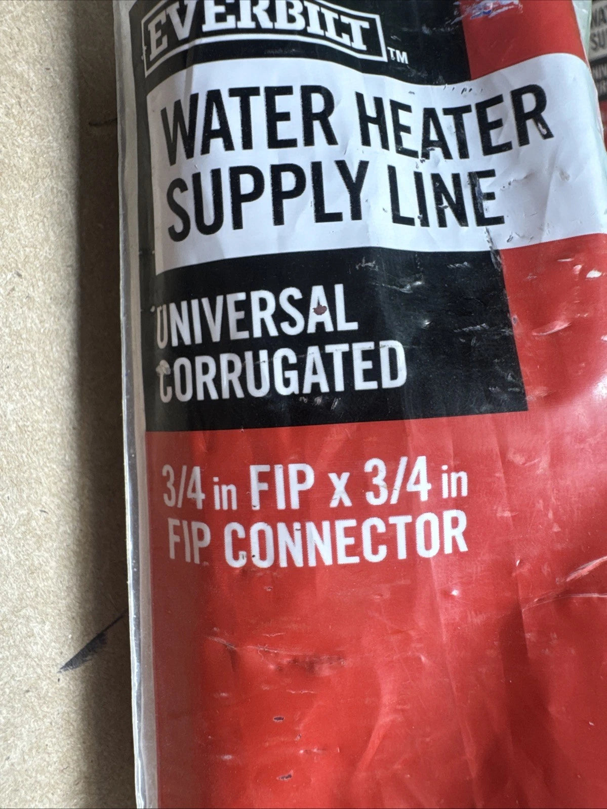 LOT OF 2, 2Pks Home-Flex Water Heater Connector 3/4" x 3/4" x 24"HFWC-07RB-24