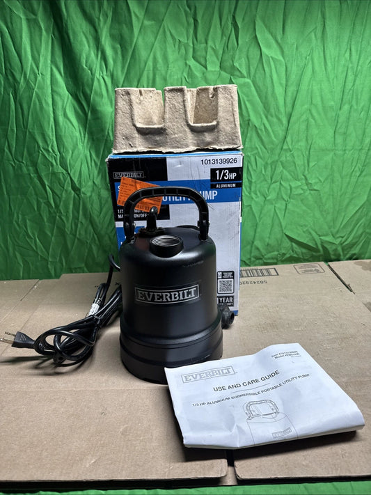 Everbilt 1/3 HP Submersible Aluminum Utility Pump