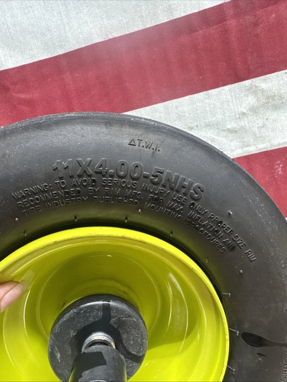 Front Wheel & Tire for Ryobi Z30Li 80v Zero Turn Mower