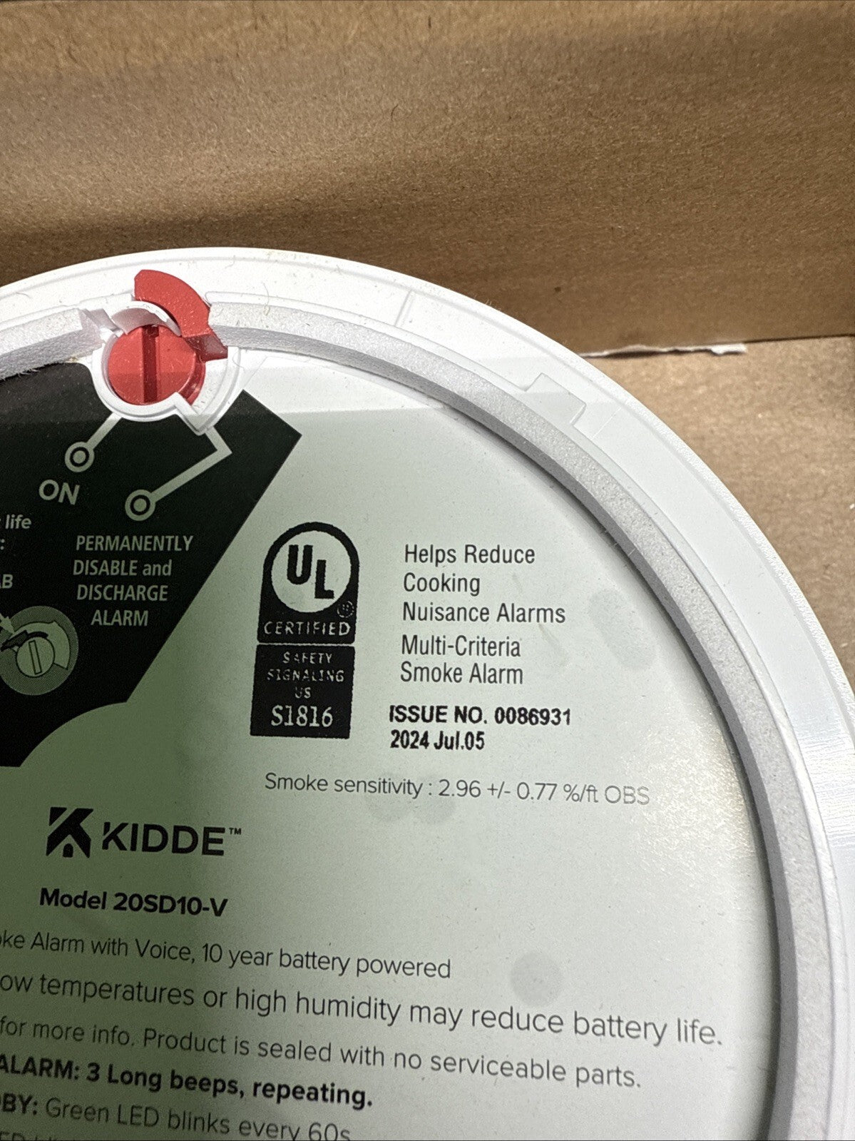 2-pack Kidde Detect 20SD10-V Smoke Alarm New Open Box