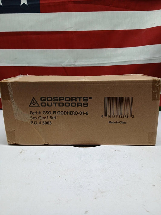Flood Hero 2 x 1 ft Water Activated Sandbags - 6 Pack Flood Bag Barriers