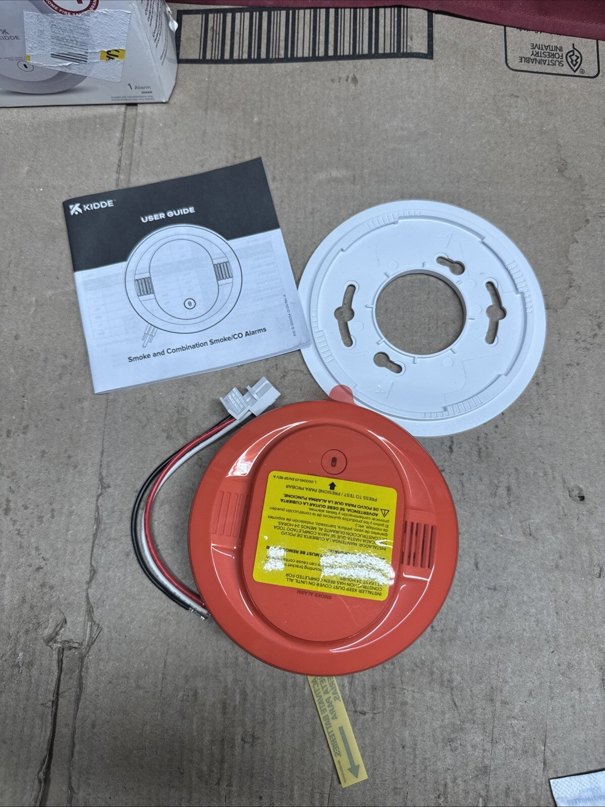 Kidde Detect Inter Connected Hardwired w/Battery Back-up Smoke Alarm Model 20SAR
