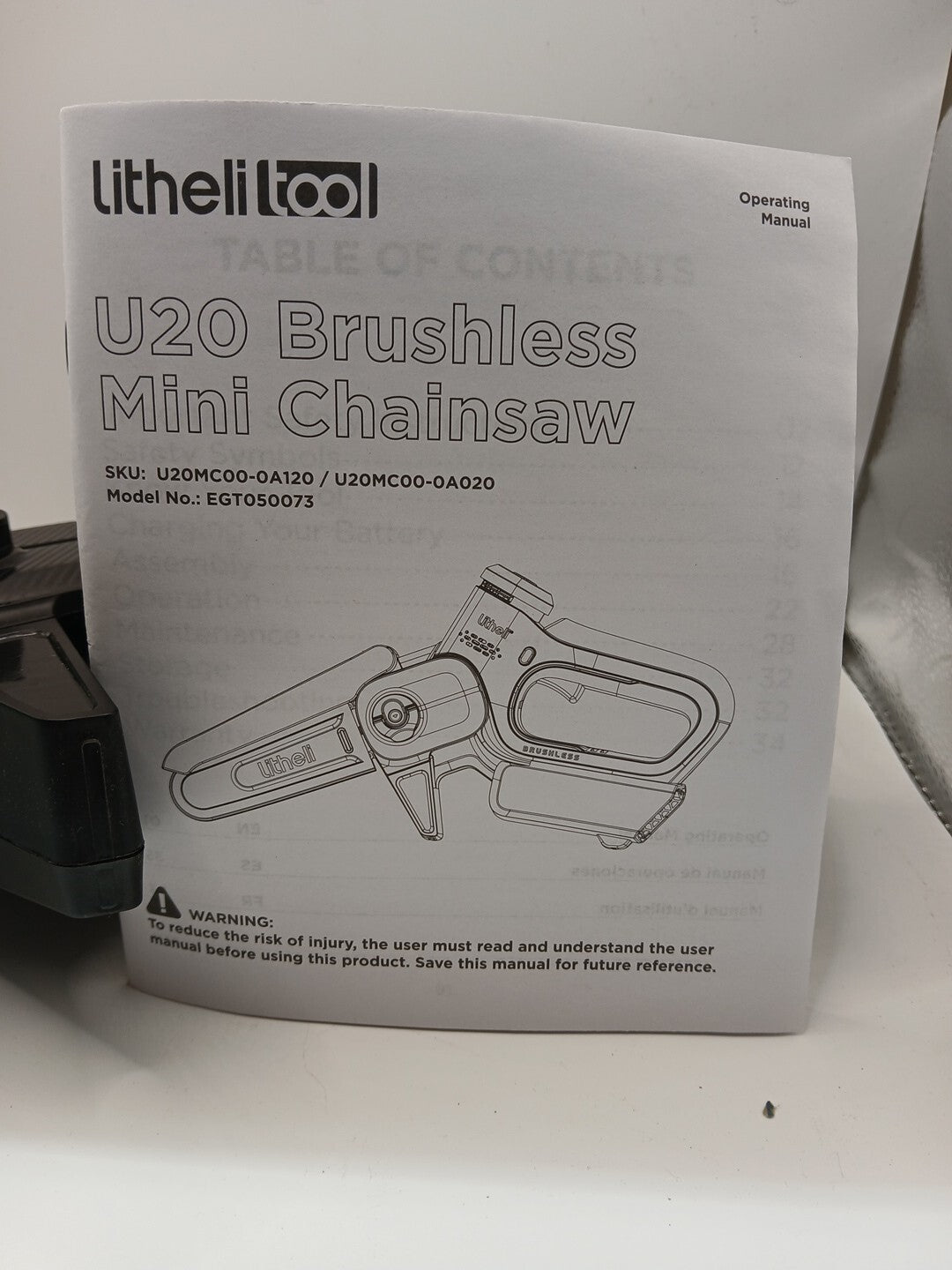 Litheli 20V Mini Chainsaw 6" No Battery