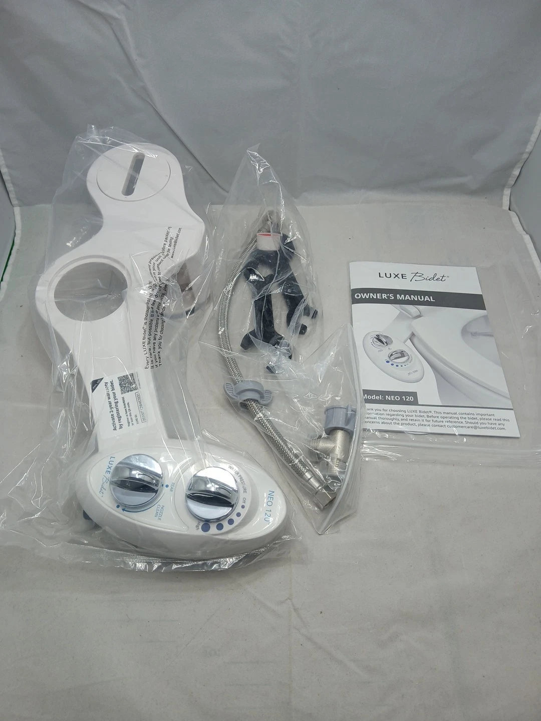 LUXE Bidet NEO 120 - Self-Cleaning Nozzle, Fresh Water Non-Electric Bidet