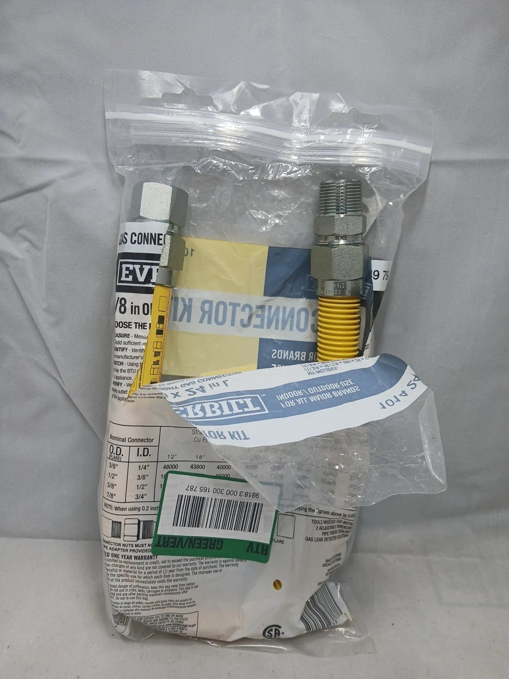 Everbilt3/4 in. FIP x 3/4 in. MIP x 24 in. Gas Connector 7/8 in. OD (290,900...