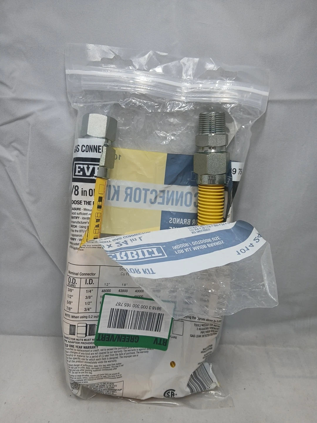 Everbilt3/4 in. FIP x 3/4 in. MIP x 24 in. Gas Connector 7/8 in. OD (290,900...