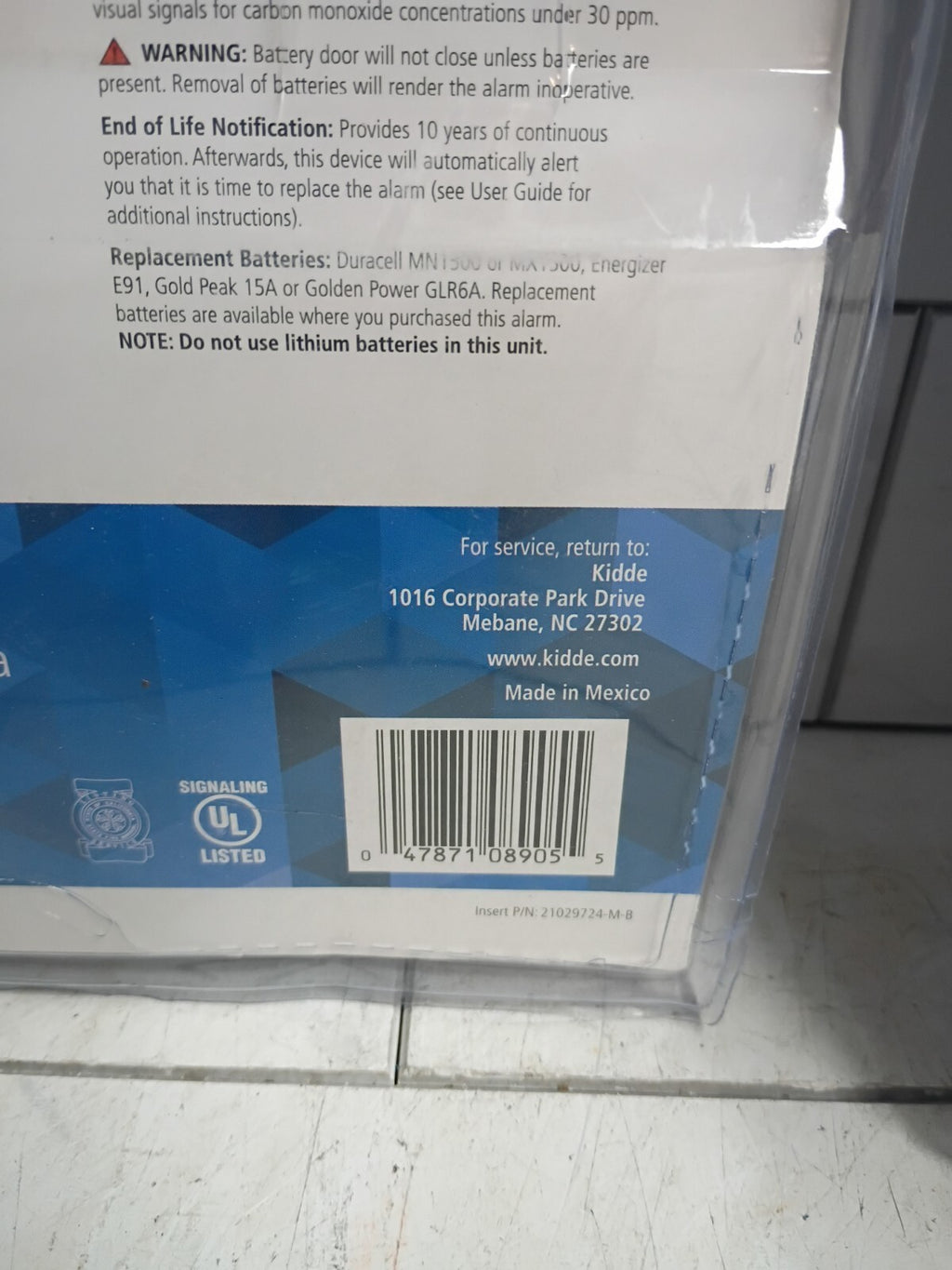 2pk. Kidde Firex Carbon Monoxide Detector, Battery Operated, CO Detector New
