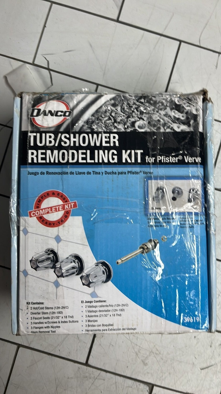 2PK Danco 39619 Tub/Shower Remodeling Kit for Pfister Verve CHROME: Open Box