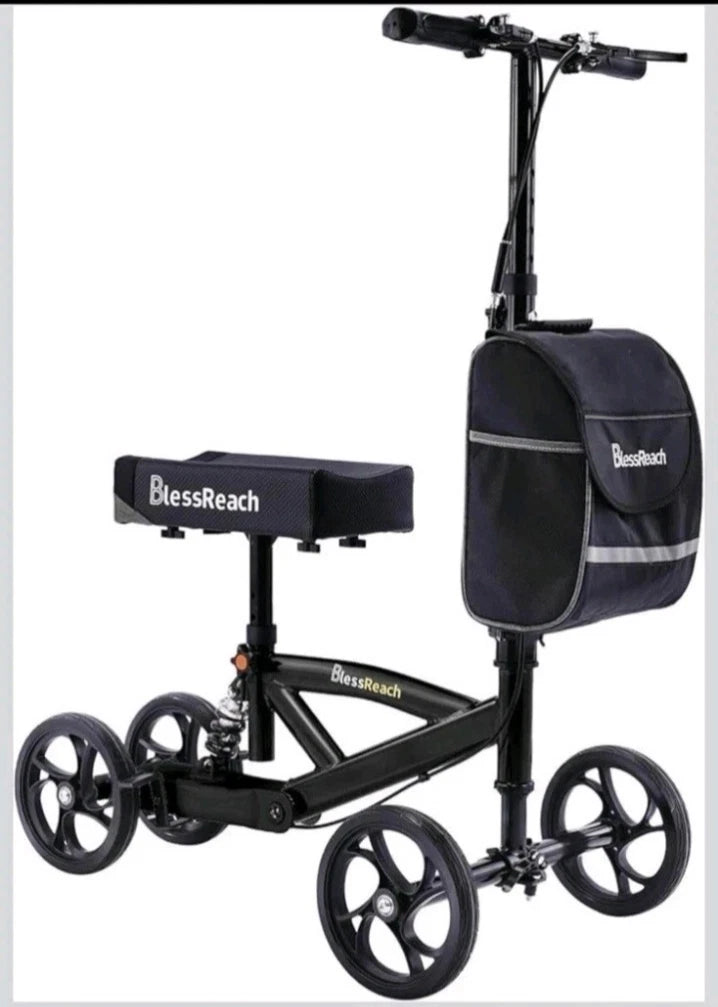 Blessreach Wb2208, Knee Scooter Steerable Walker W/ Brakes Adjustable, OPEN BOX,