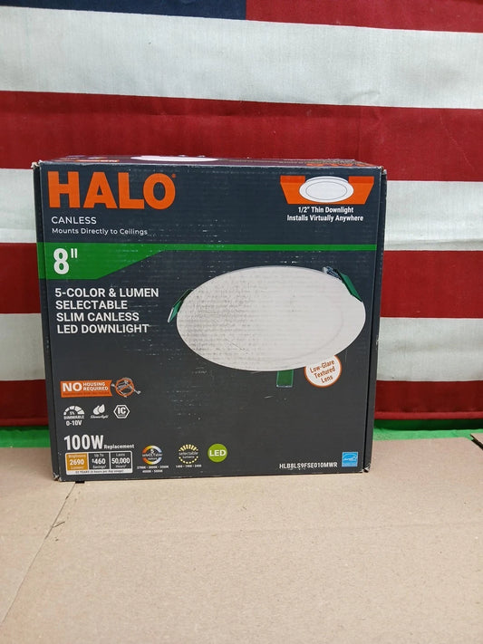 HALO 8 in. Selectable CCT and Lumens Canless Recessed Integrated LED Kit