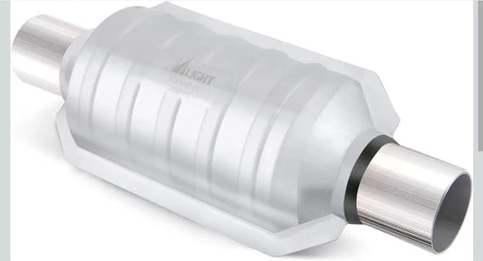 Nilight 2" Inlet/Outlet Catalytic Converter with Heat Shield 2" Universal Cat