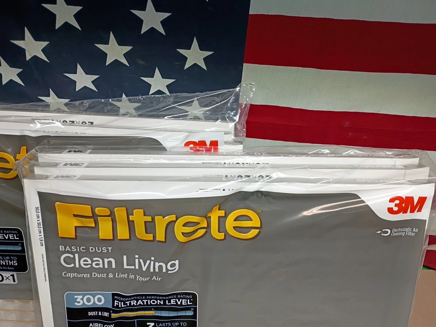 3M Filtrete 20x20x1 Air Filter MPR 300 Basic Dust Clean Living 6-Pack Brand New