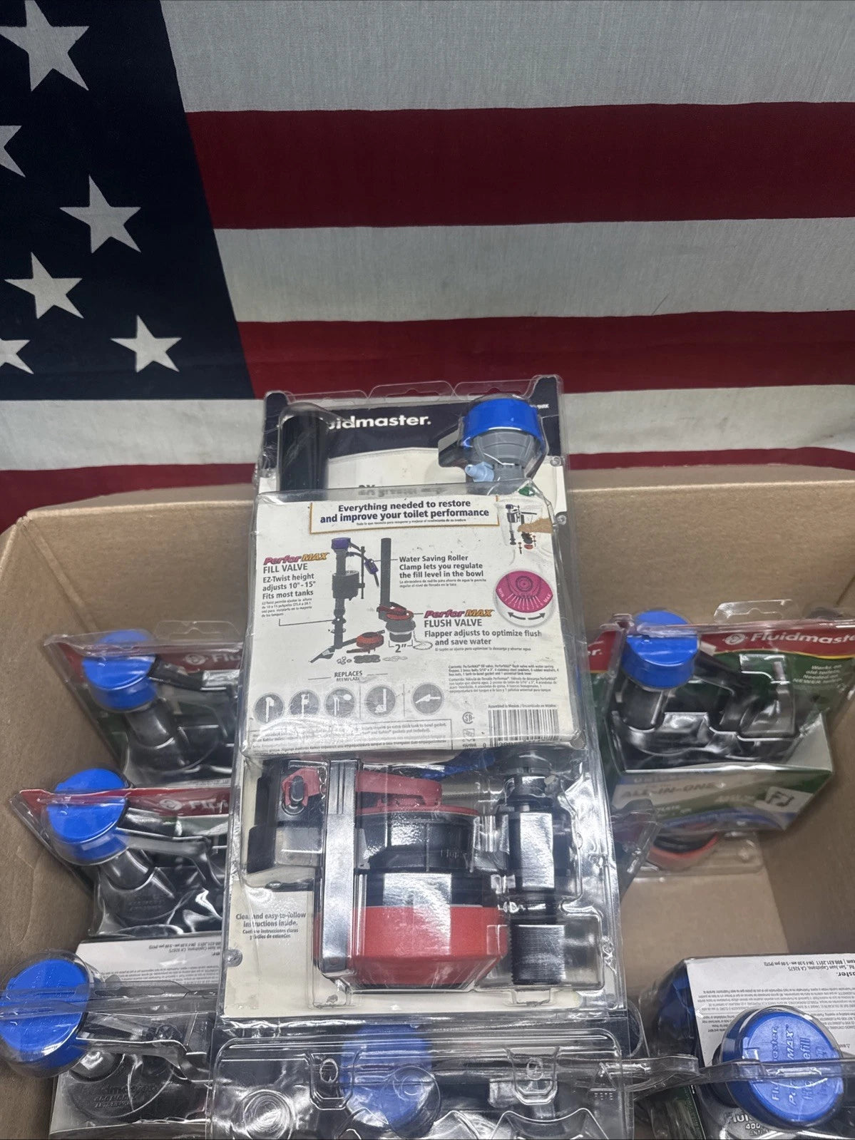 LOT OF 9 Fluidmaster Universal Complete Toilet Rebuild Repair Kit 10" H 400ARHRK