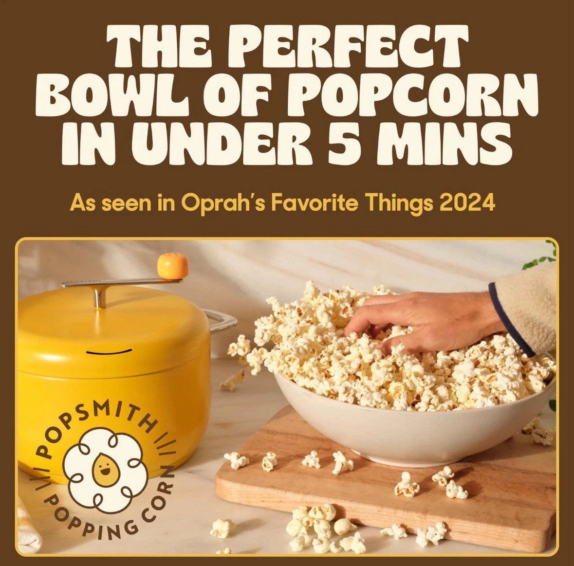 Mint Stovetop Popcorn Machine - 6 Quart, 10 Popcorn Kits