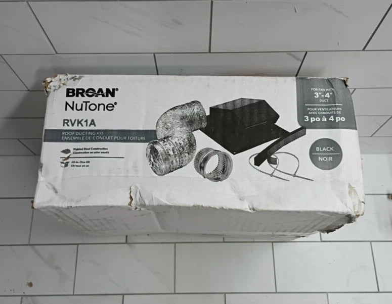 Broan NuTone RVK1A Roof Vent Duct Kit – Bathroom Fan Vent Kit NEW Open Box