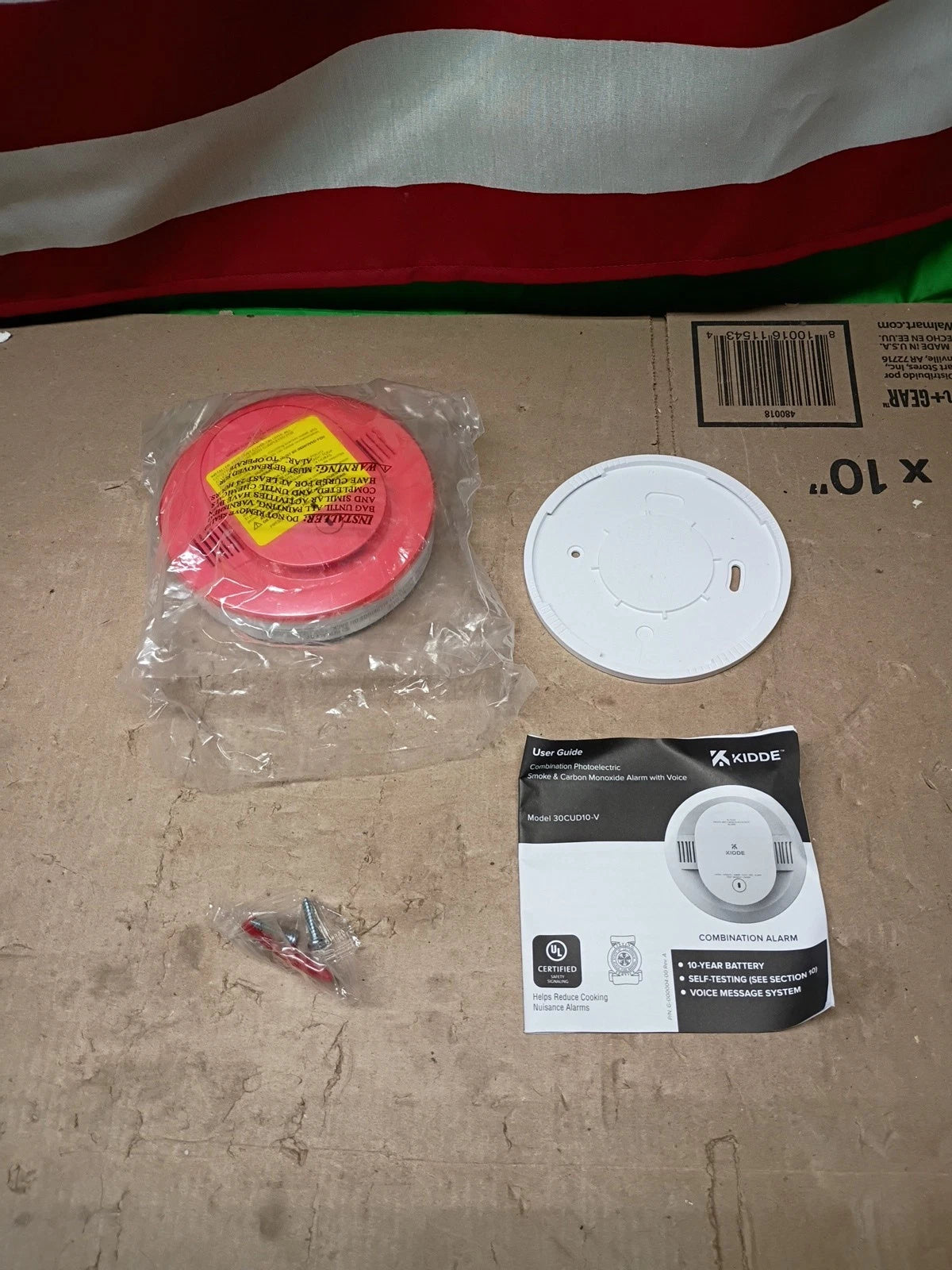 Kidde Detect 30CUD10-V Smoke + Carbon Monoxide Alarm - 10Yr Battery (E10038055).