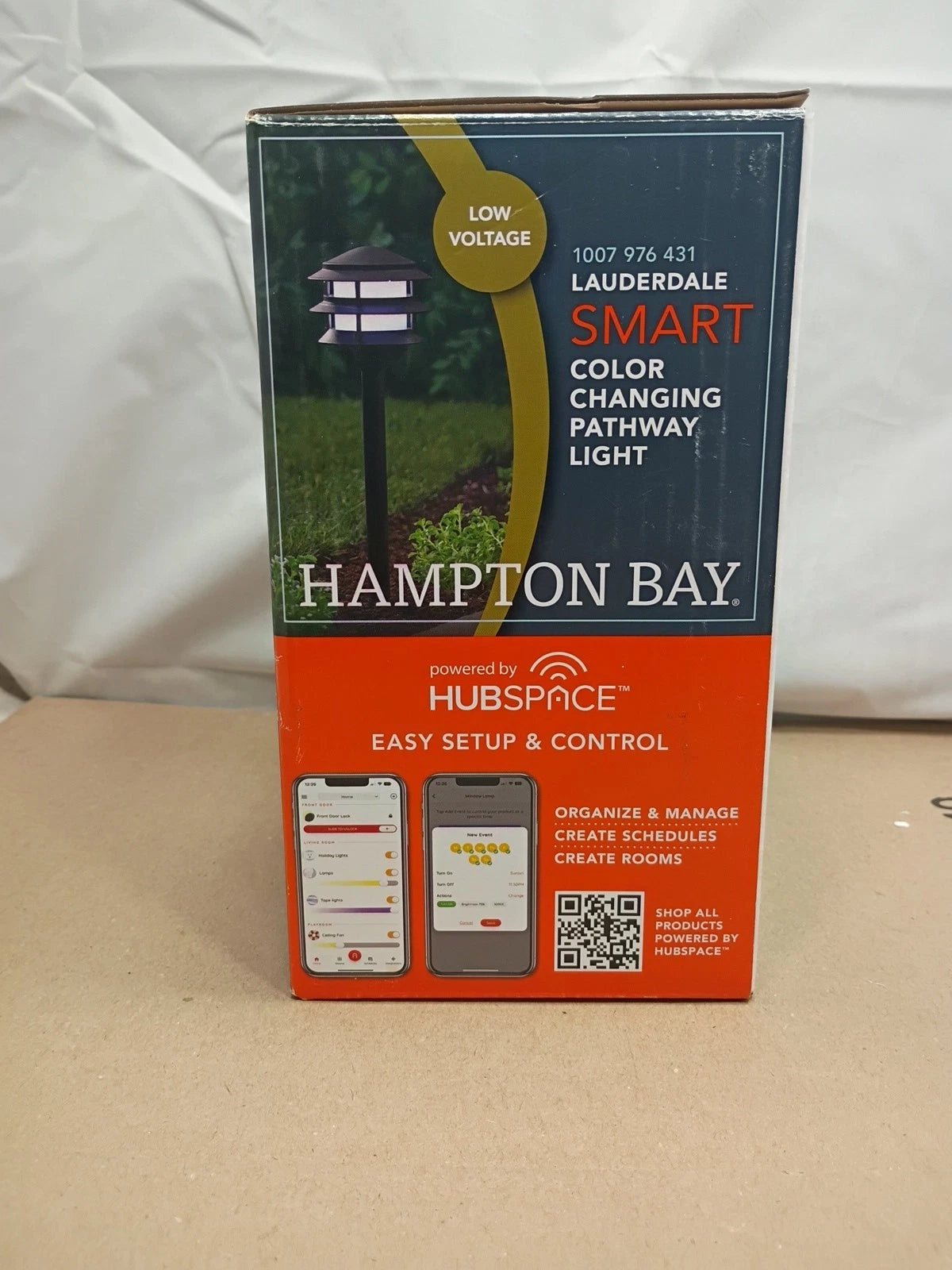Hampton Bay 3-Tier Outdoor Landscape Path Light Powered by Hubspace