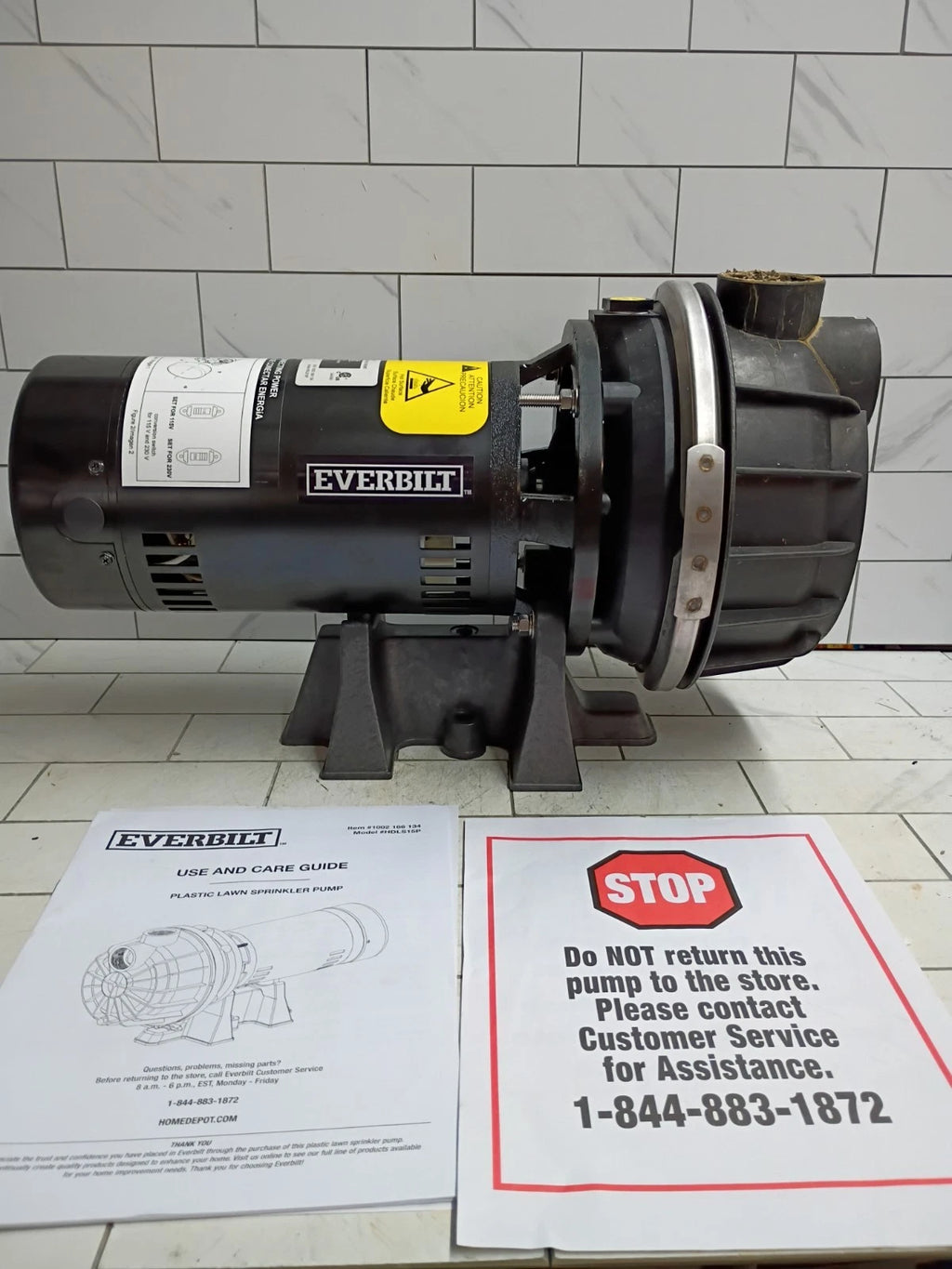 Everbilt Lawn Irrigation Pump Plastic 1-1/2HP HDLS15P Parts Only