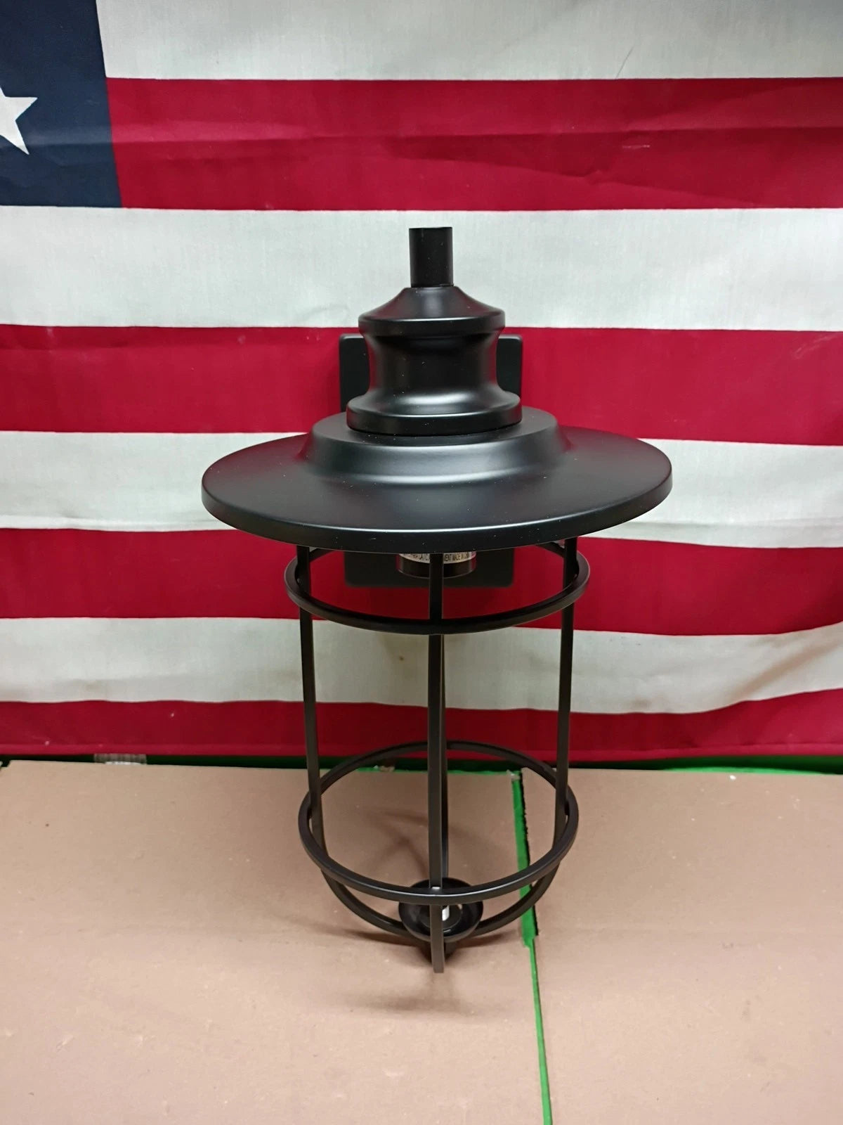 Hampton Bay Turner 16 in Matte Black Rustic Farmhouse Outdor 1-Light Wall Sconce