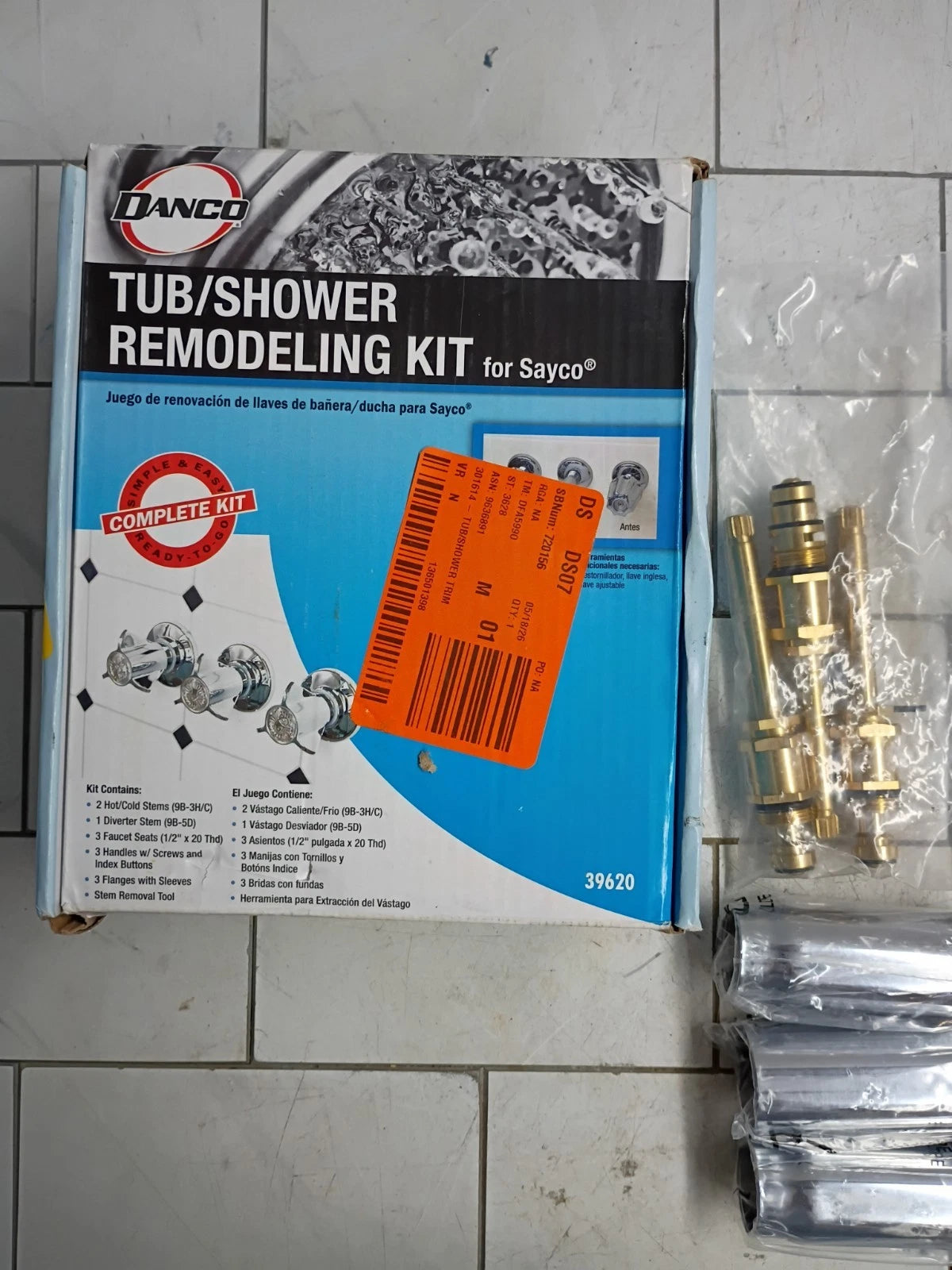 Danco 39620 Tub/Shower Remodeling Kit for Sayco NEW Open Box Complete Set..