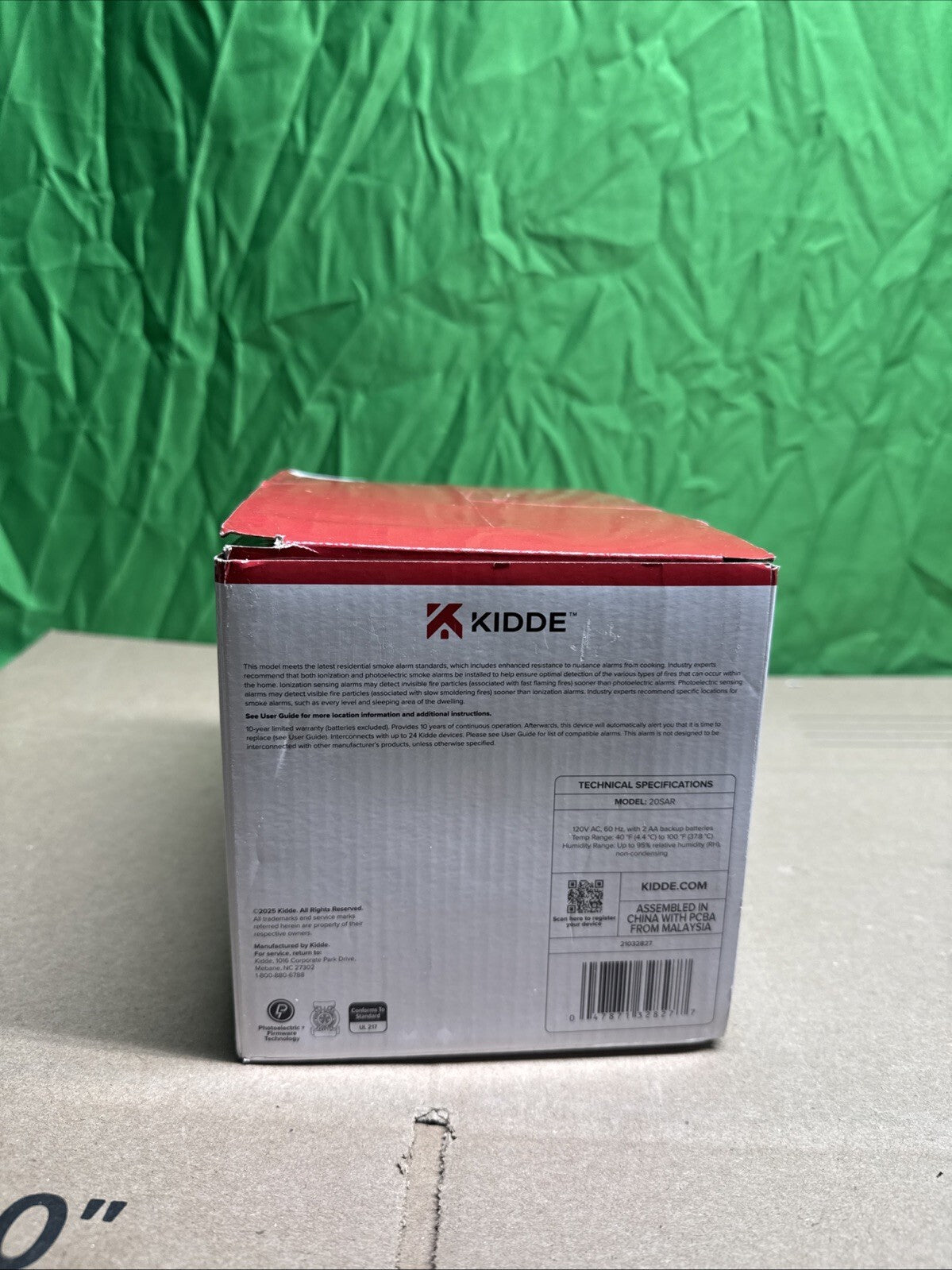 Kidde Smoke Alarm Model 20SAR Hard Wired Detector, battery, 4 Pack NEW OPEN BOX
