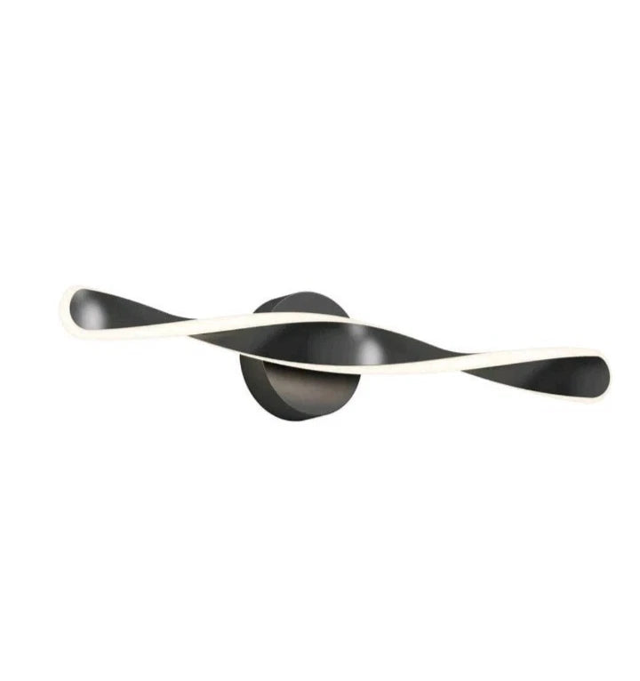 Artika Finley 27 in. 1 Light Black Modern Integrated LED 3 CCT Vanity Light Bar