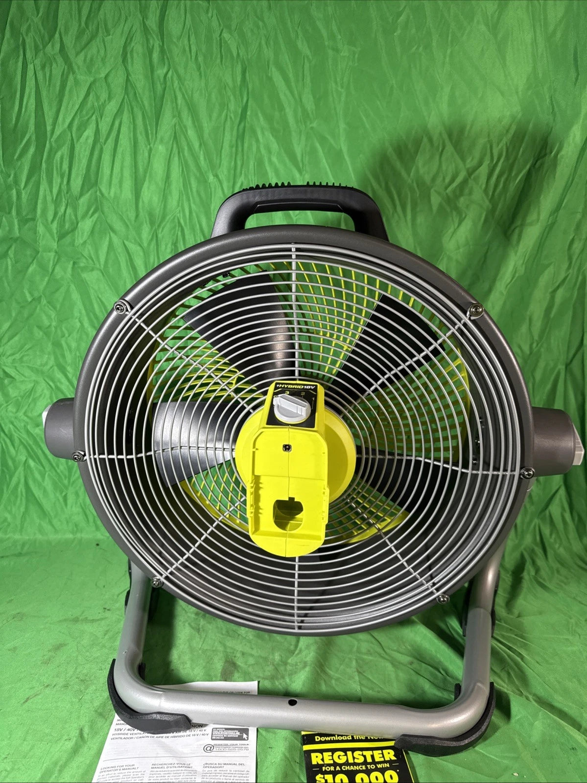 ONE+ 18V 14 in. Hybrid Air Cannon Worksite Fan. TOOL ONLY MISSING POWER ADAPTOR