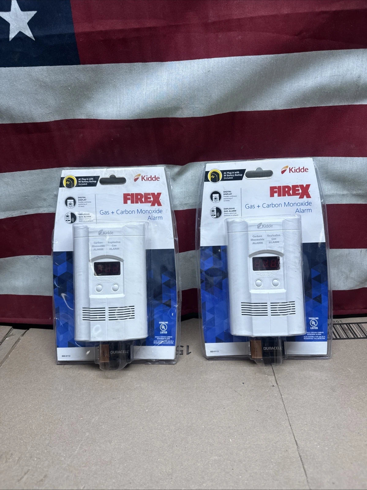 New 2 PACK Kidde KN-COEG-3 Explosive Gas Alarm Carbon Monoxide Alarm Detector