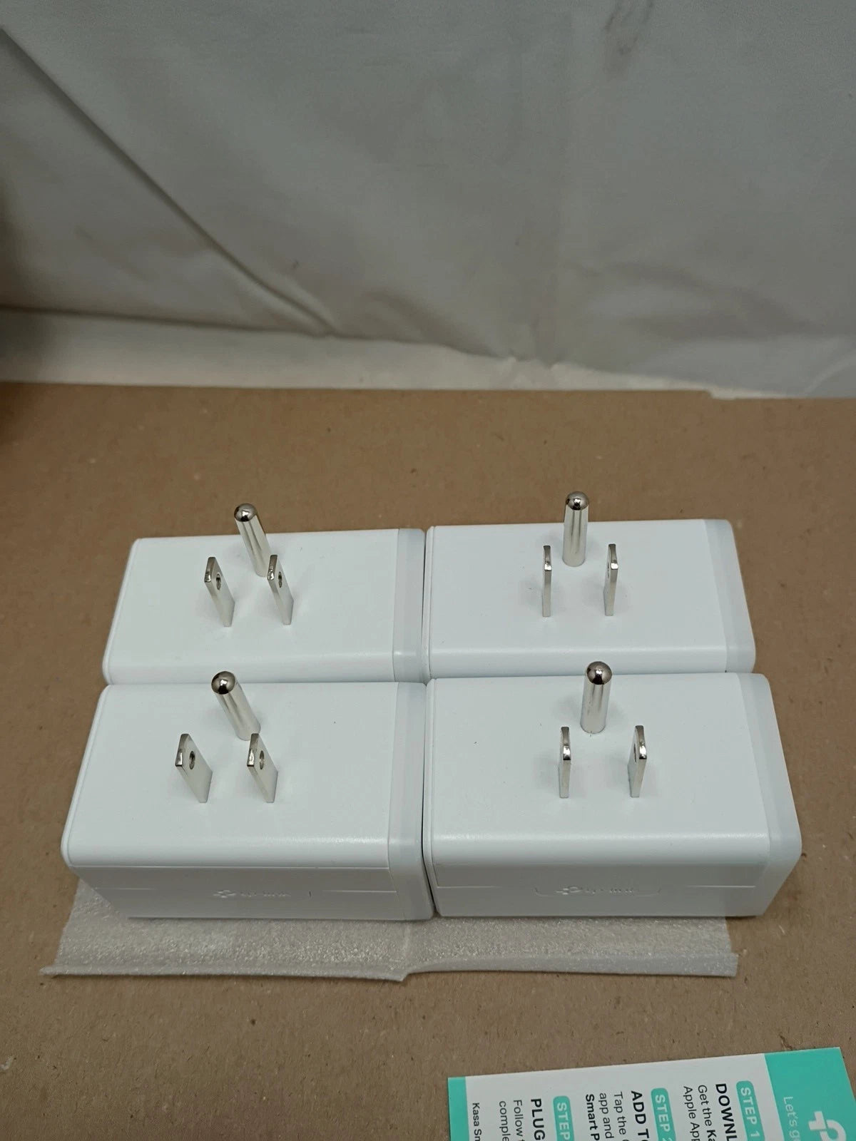 Kasa Smart HS103P4 Wi-Fi Plug Outlet On It Off With The App Open Box