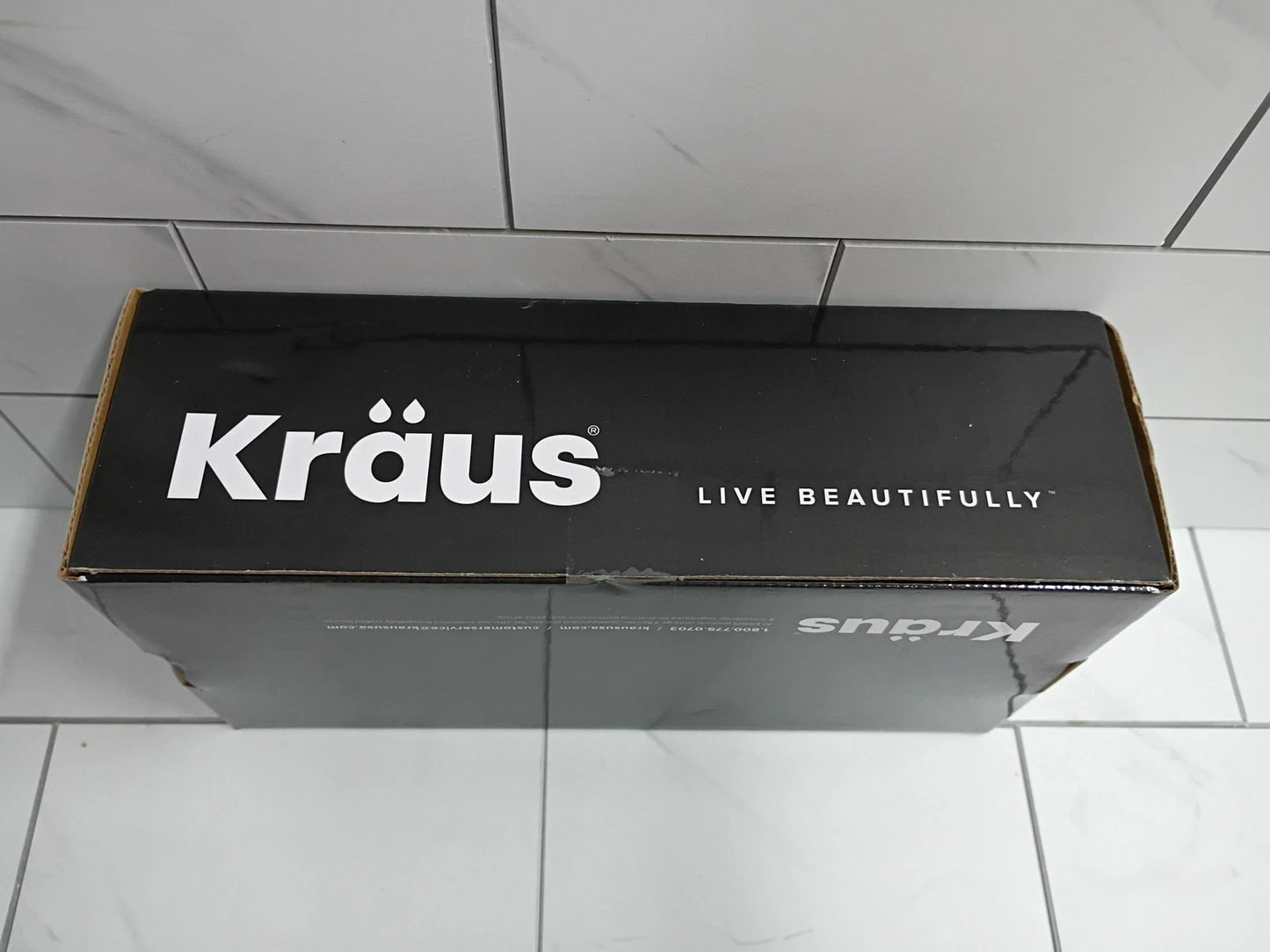 Kraus KSD-53SFSMBMB Kitchen Soap Dispenser stainless steel Matte Black/Steel New