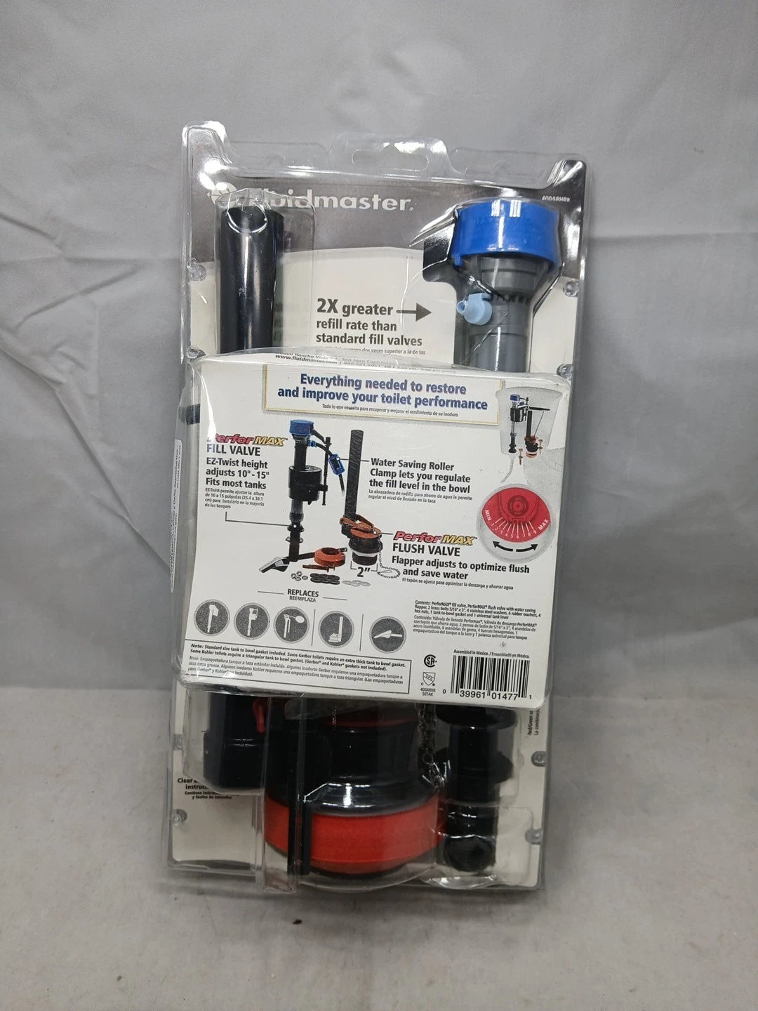 LOT OF 9 Fluidmaster Universal Complete Toilet Rebuild Repair Kit 10" H 400ARHRK
