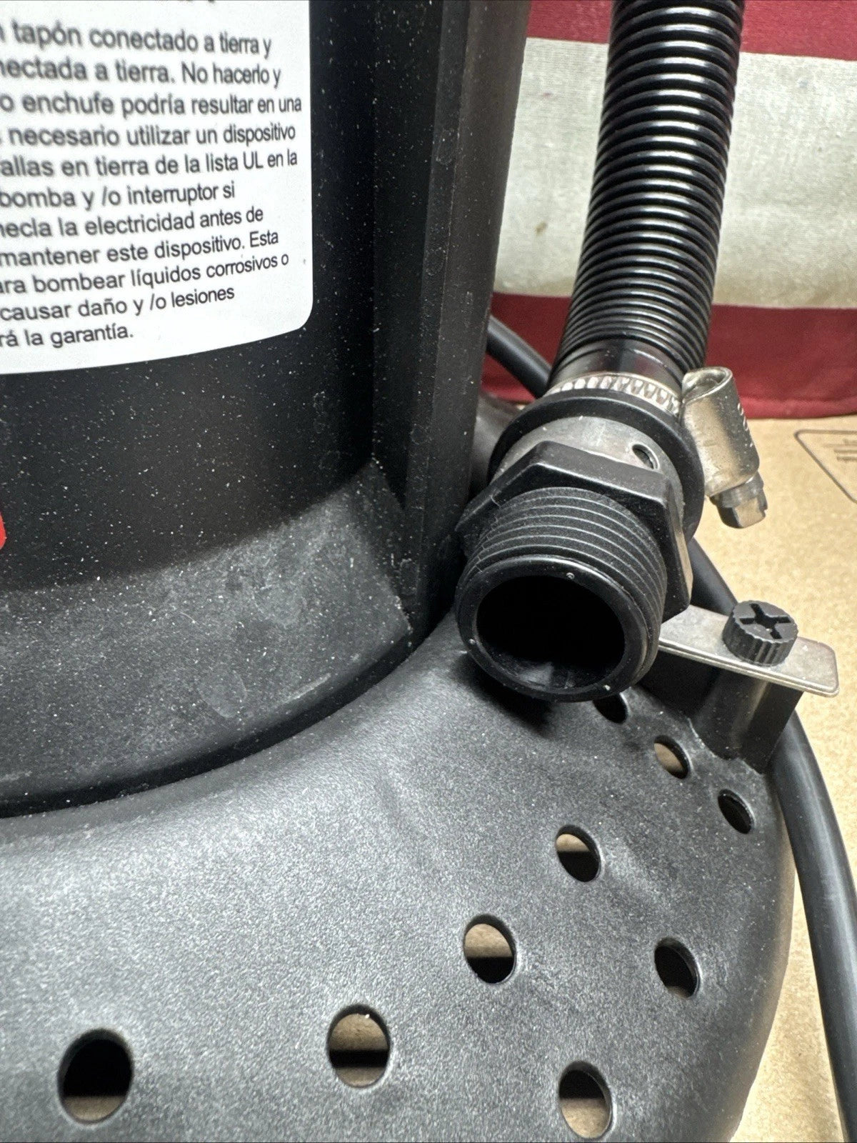 Everbilt 1/4 hp Submersible Pool Cover Pump Open Box