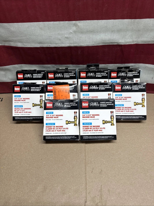 Lot Of 10 Oatey Quiet Pipes 3/4 x 3/4 Washing Machine Hammer Arrestor Open Box