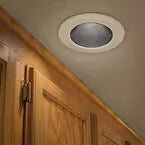 Commercial Electric 6 in. Black Low Glare Integrated LED Recessed Light Trim 670