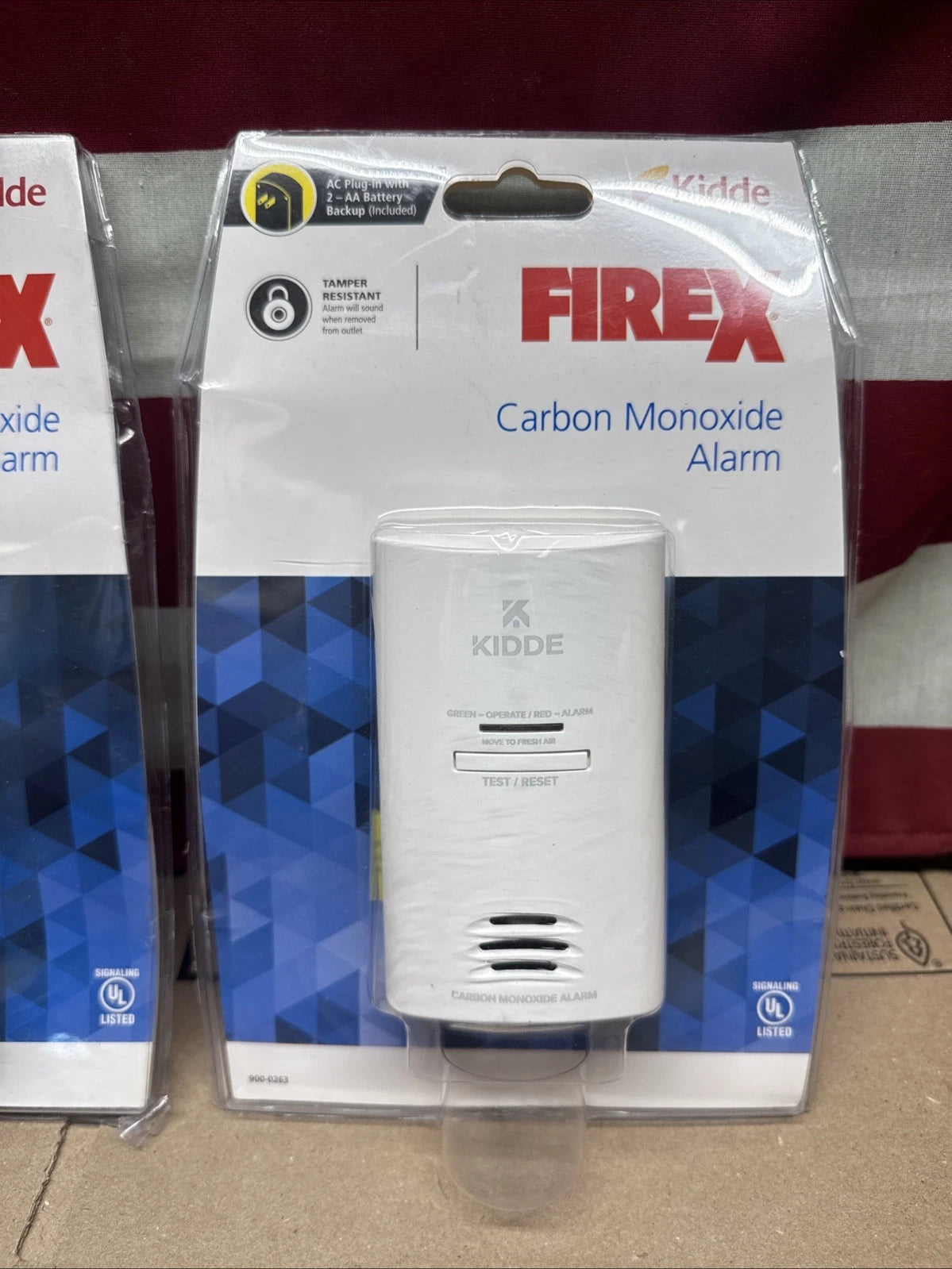 3-Pack Kidde 21027451 Plug In Carbon Monoxide Alarm with Battery Back-Up New