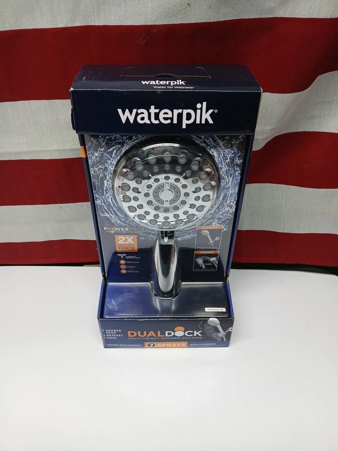 NOB Dualdock Multi-height 7spray wallmount handheld showerhead...