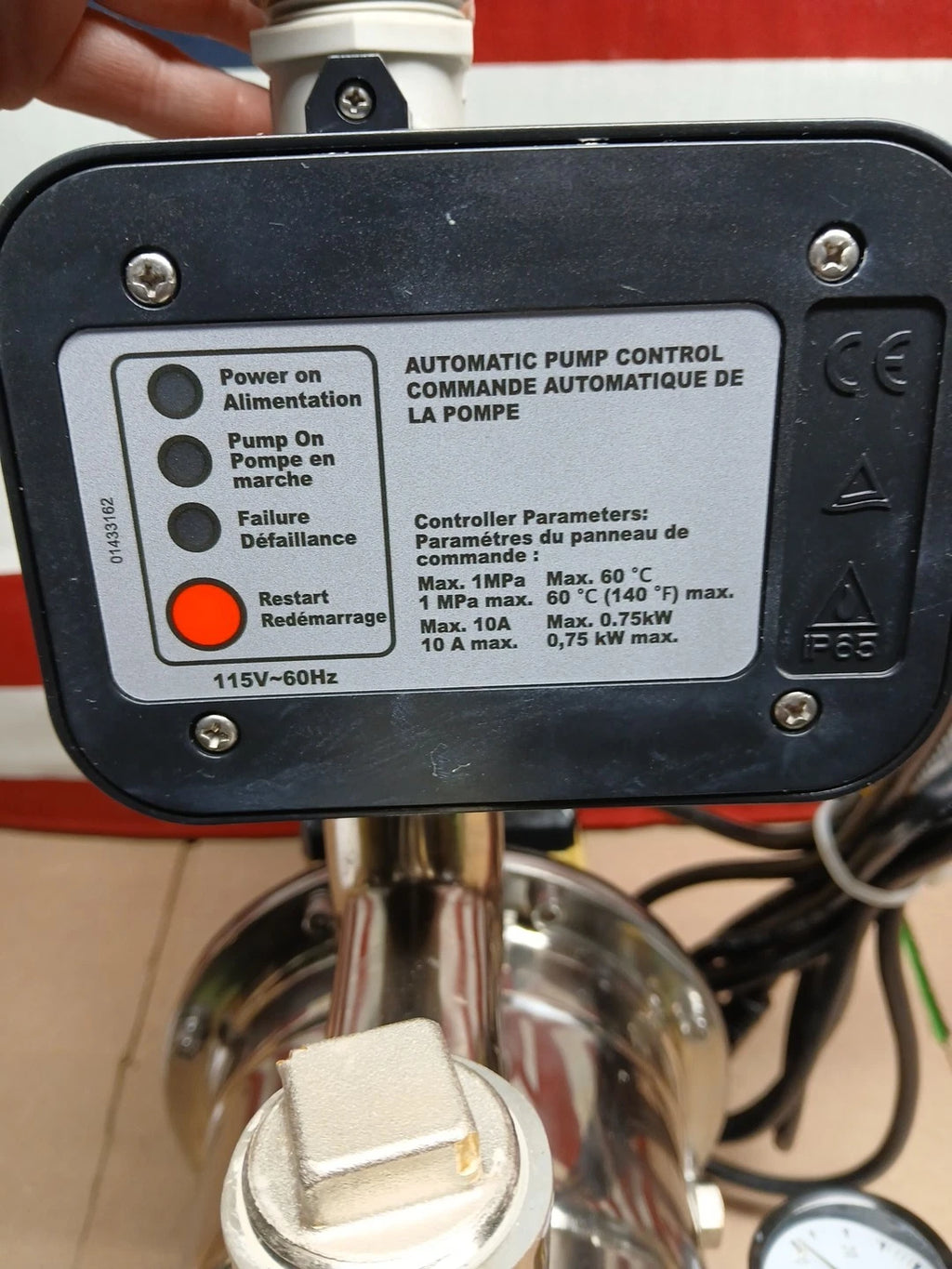 K2 Pumps Automatic Booster Pump 3/4 Hp Lead Free Stainless Steel 115V