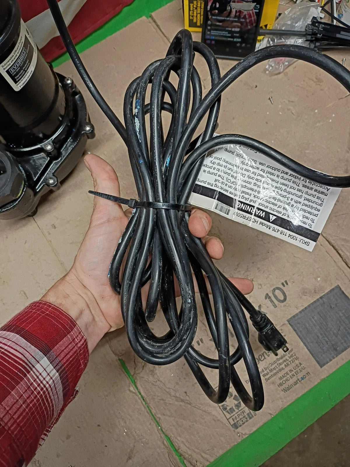 Everbilt HDEFR50W 1/2 HP Effluent Pump, USED READ DESCRIPTION