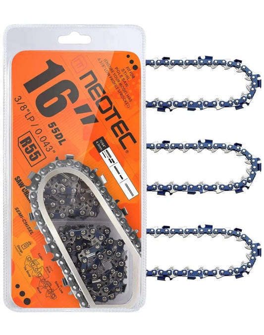 3pk Neo-Tec 16" Chainsaw, 3/8" LP .043 55DL Fit, MS170 MS171 R55 61PMM3