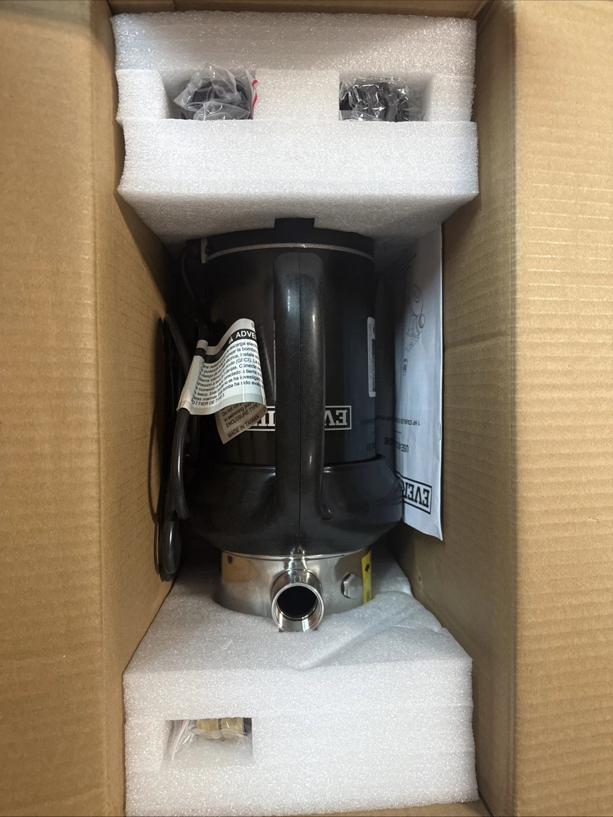 EVERBILT HD60SS 1 HP Stainless Steel Portable Lawn Irrigation Pump NEW OPEN BOX