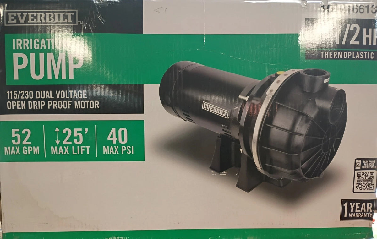 Everbilt Lawn Irrigation Pump Plastic 1.5HP HDLS15P PARTS ONLY